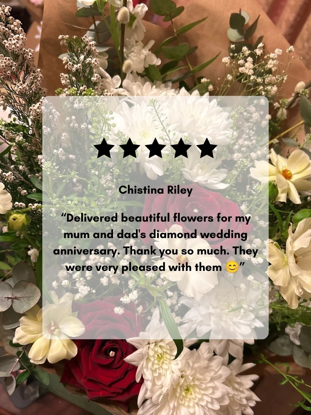 Christina Riley - Congratulations Flowers - Google Review