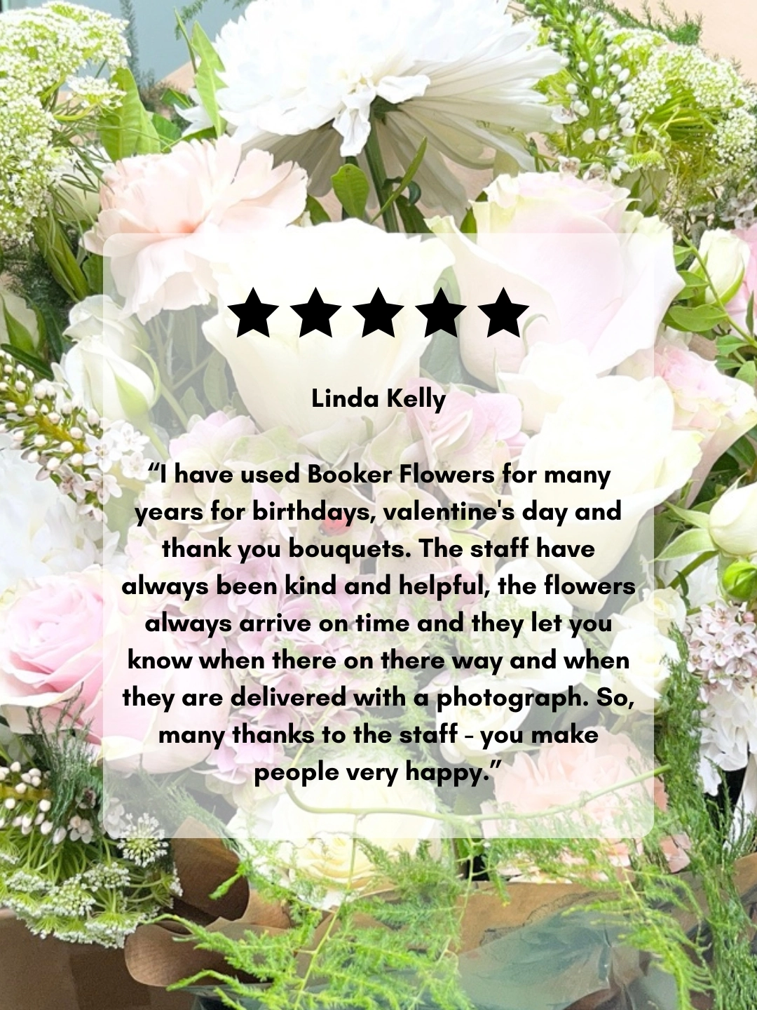 Linda Kelly - Thank You Bouquet - Google Review
