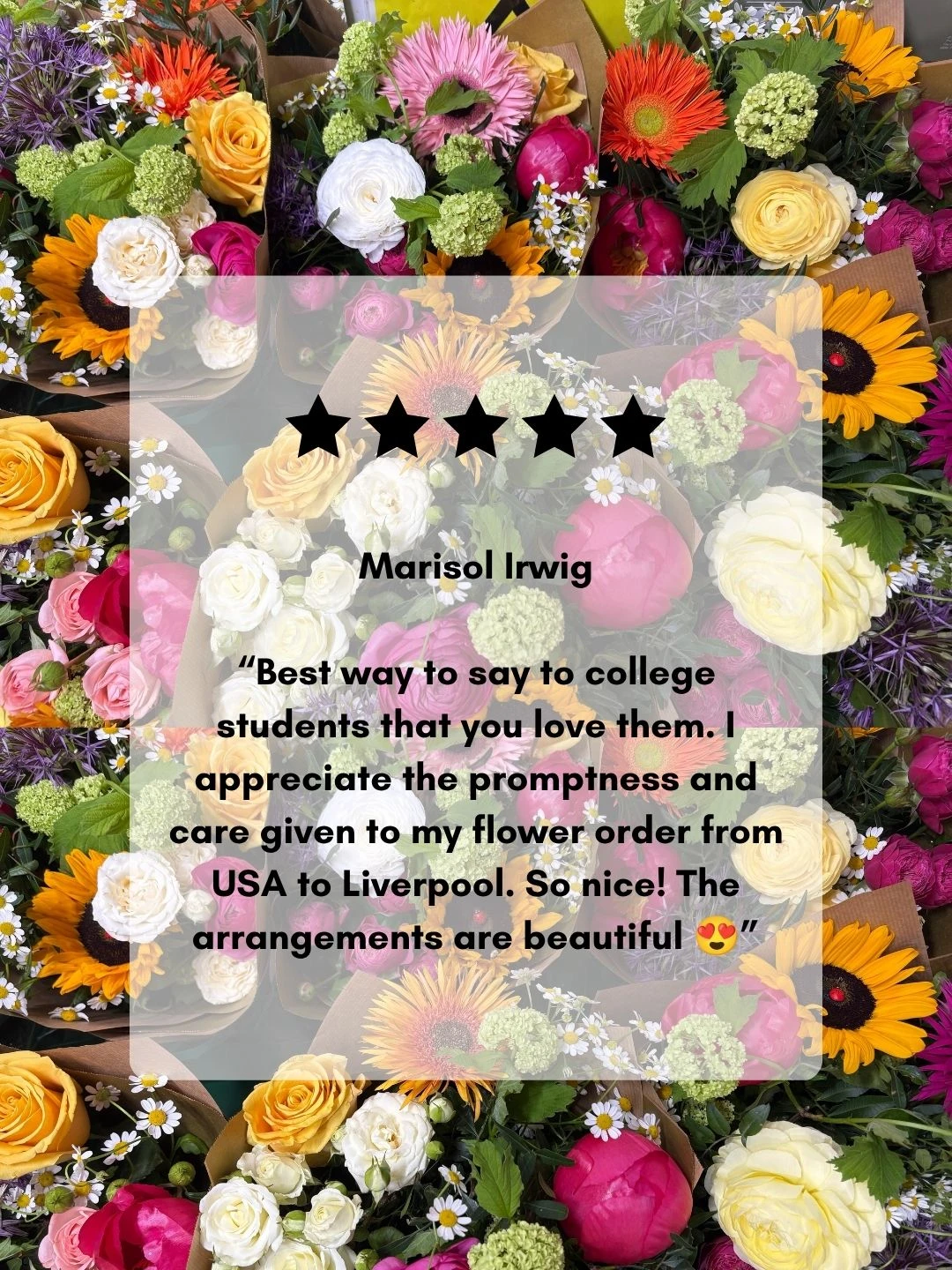 Marisol Irwig - Graduation Flowers - Google Review
