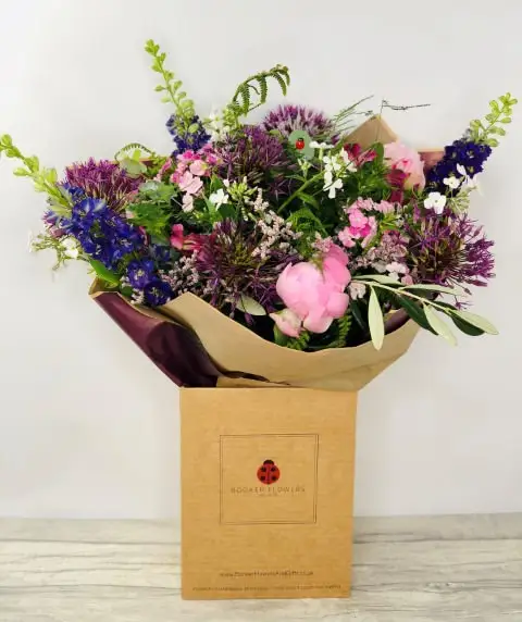 Allium and Peony Handtied Bouquet