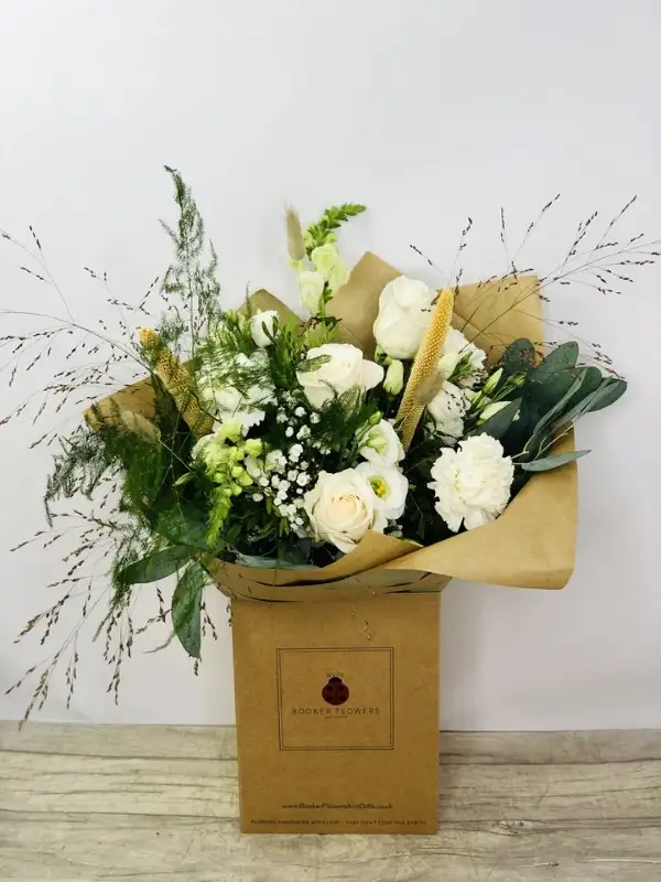Amazing Grace Sympathy White Flowers Bouquet