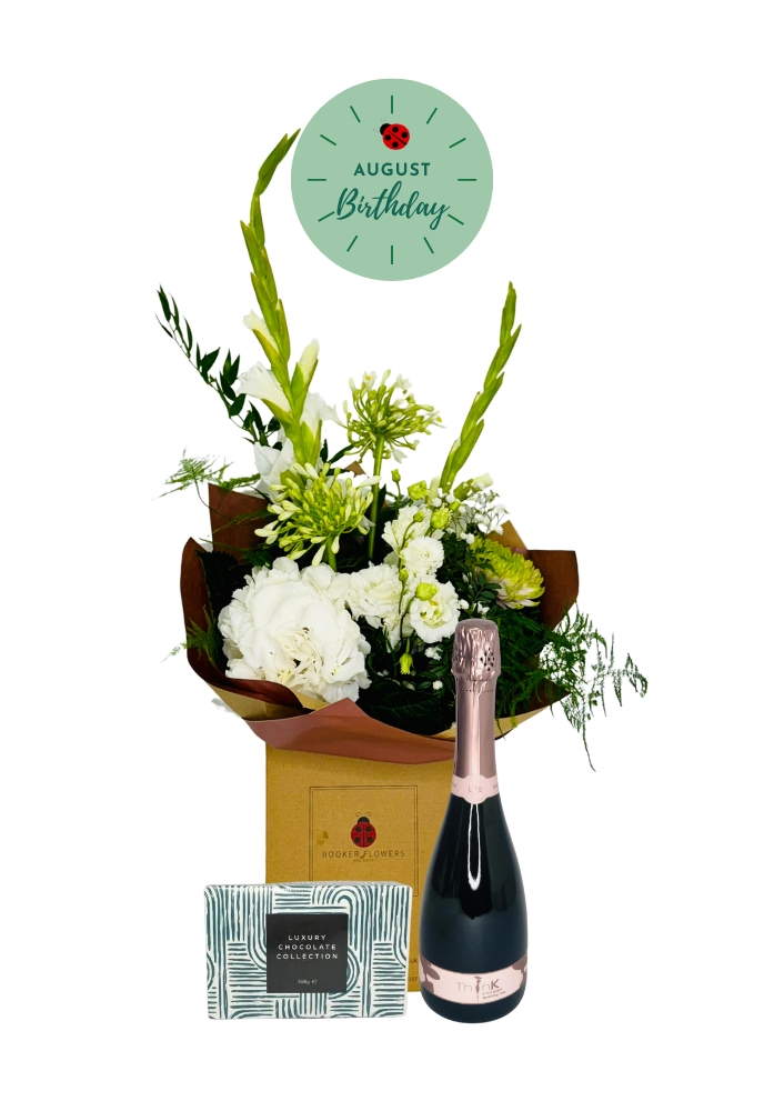 August Birthday Flowers Gift Set