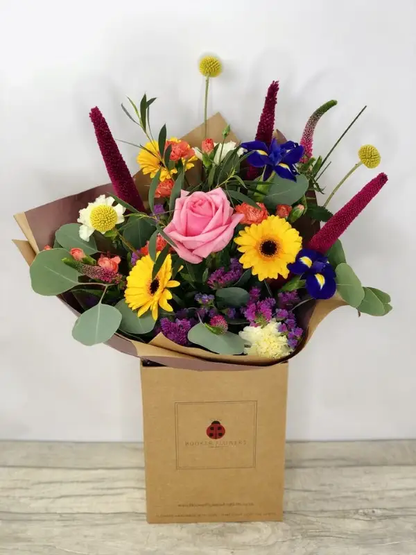 Bold and Beautiful Mothers Day Hand tied Bouquet