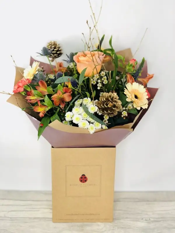 Christmas Sunset Bouquet of Flowers