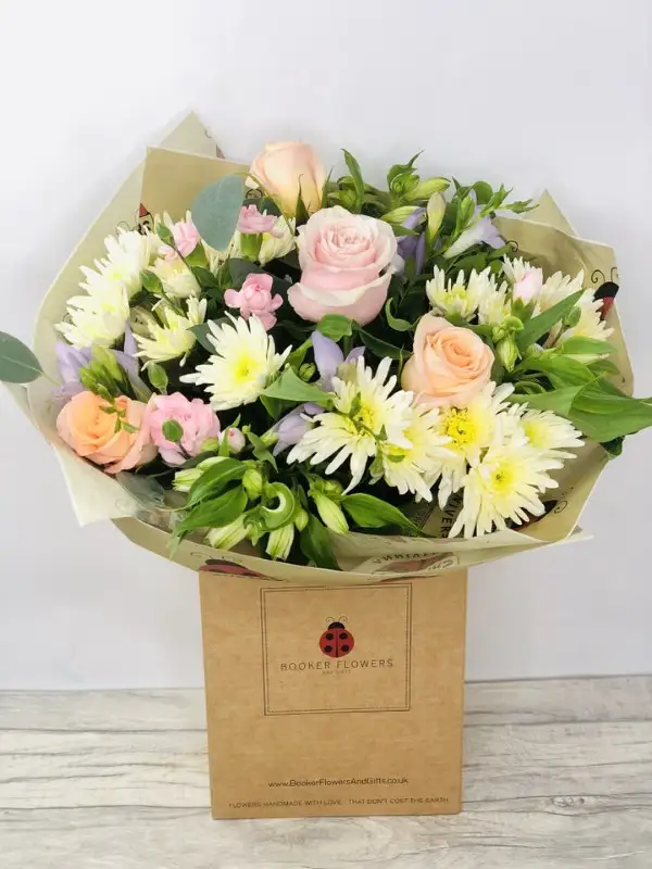 Happy Birthday Wishes Pastel Bouquet