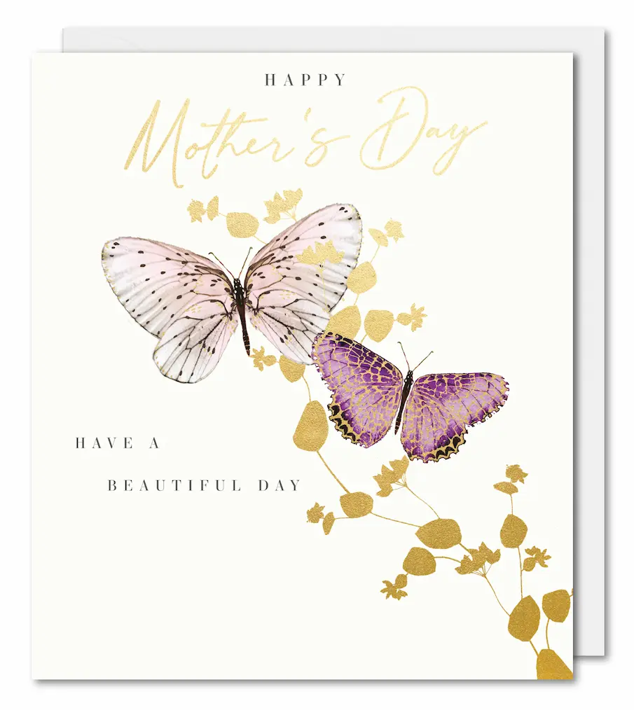 Happy Mothers Day Butterfly Greeting Card
