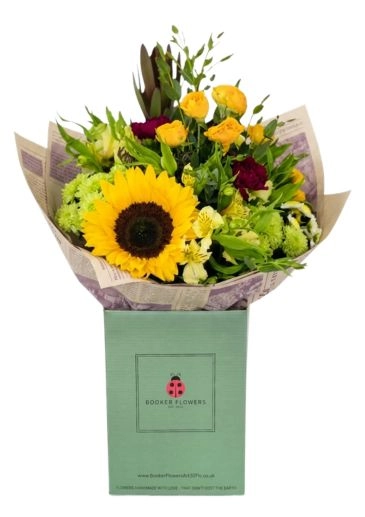 Hello Sunshine Autumn Sunflower Bouquet