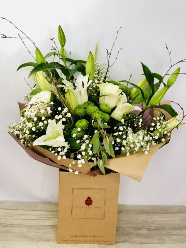 Large Pure and Simple Neutral Hand Tied Bouquet