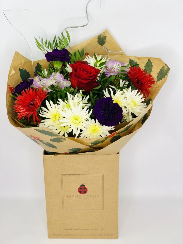 Silent Night Christmas Hand Tied Bouquet