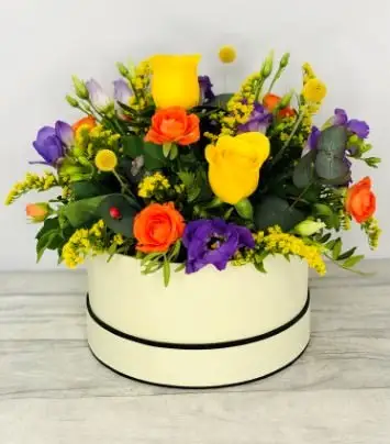 Summer Hatbox of Flowers