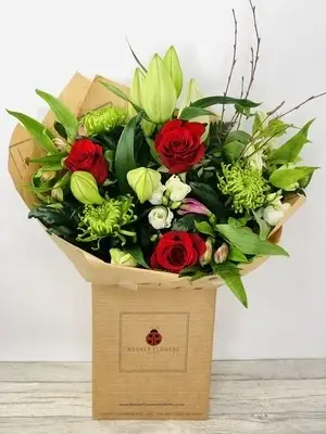 Valentines I Love You Handtied Bouquet